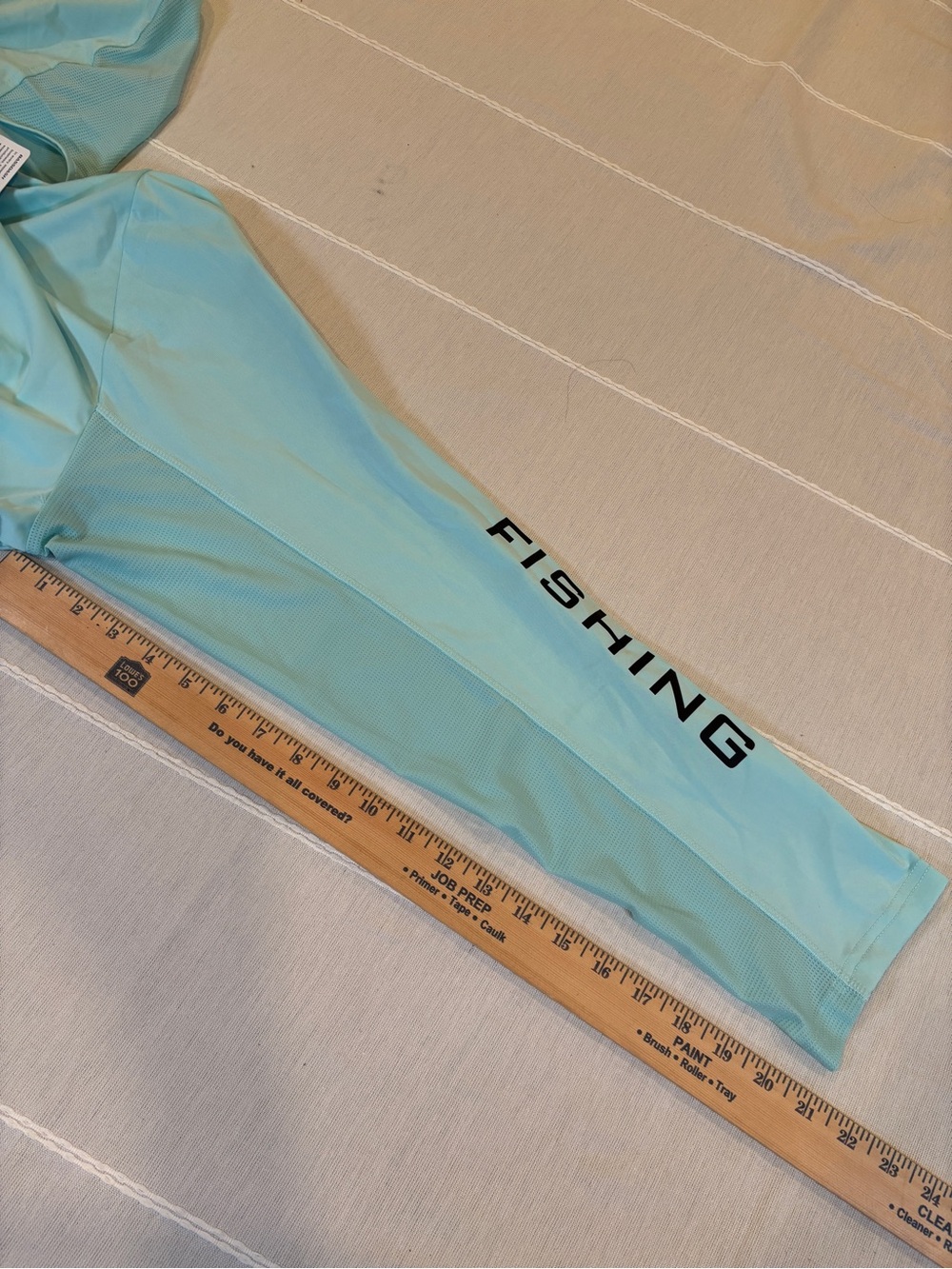 NWT Bassdash UPF 50+ Performance Fishing Hoodie Sun Shirt Aqua Blue 4XL - Picture 7 of 9